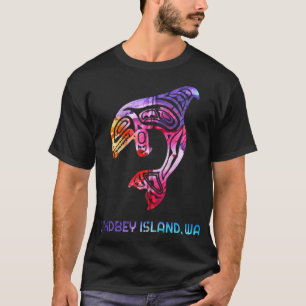 Camiseta Ilha Whidbey Washington Native American Orca Kil