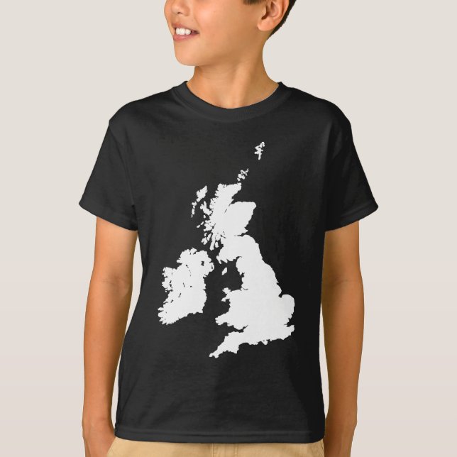 Camiseta Ilhas britânicas no branco (Frente)