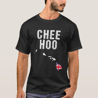 Camiseta Ilhas Cheehoo Mulheres com Bandeira do Havaí T Cam