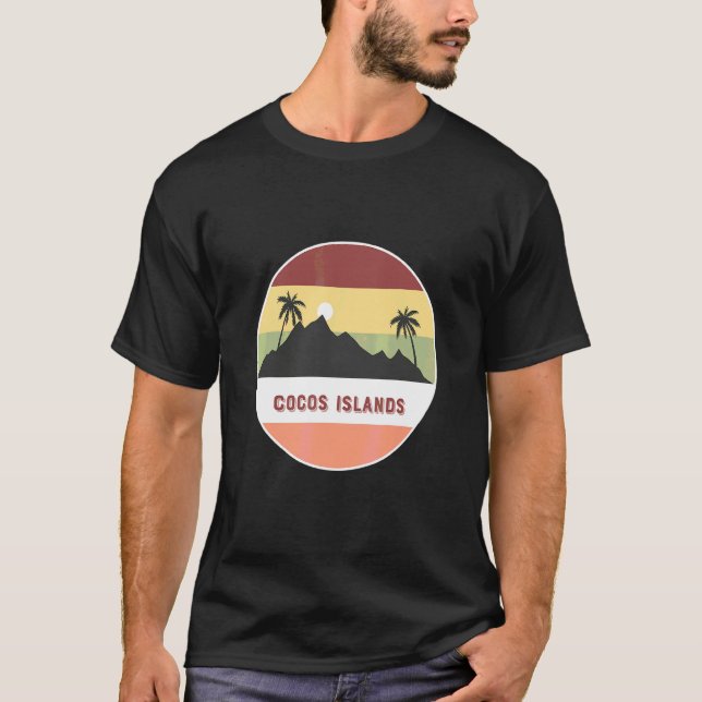 Camiseta Ilhas Cocos Montanha E Palmeiras (Frente)
