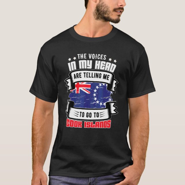 Camiseta Ilhas Cook Na Minha Cabeça (Frente)