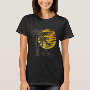 Camiseta Ilhas do Golfo Alabama, Retro Beach Sunset Boys Me