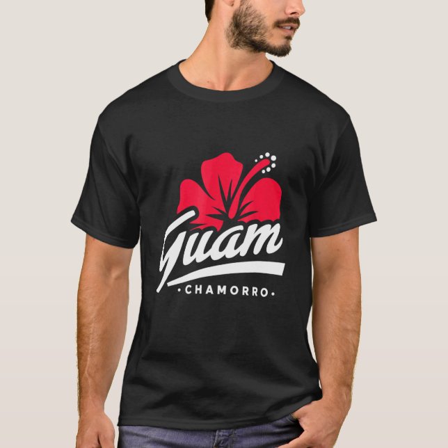 Camiseta Ilhas do Pacífico Flor de Guam (Frente)