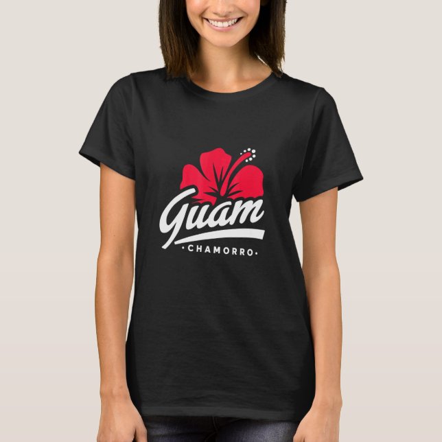 Camiseta Ilhas do Pacífico Flor de Guam (Frente)