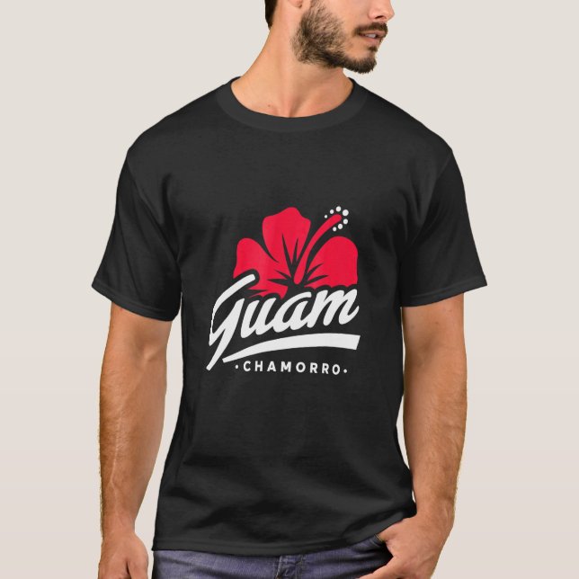 Camiseta Ilhas do Pacífico Flor de Guam (Frente)