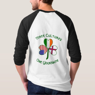 Camiseta Ilhas Faroé Irlanda EUA Trevo Personalizado