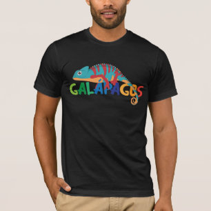 Camiseta Ilhas Galápagos Camaleão Equador Animal Exótico