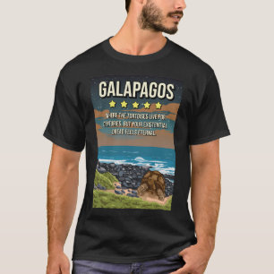Camiseta Ilhas Galápagos Engraçadas 5 Estrelas da Tortura