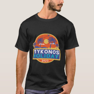 Camiseta Ilhas gregas da família Mykonos Grécia 2023