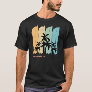 Camiseta Ilhas Maldivas Palms Beach Viagem Vacate Souven