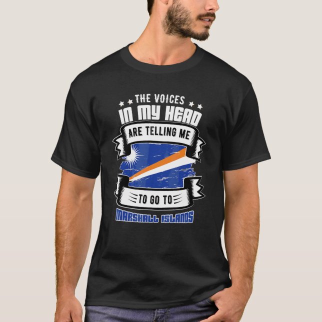 Camiseta Ilhas Marshall Na Minha Cabeça (Frente)