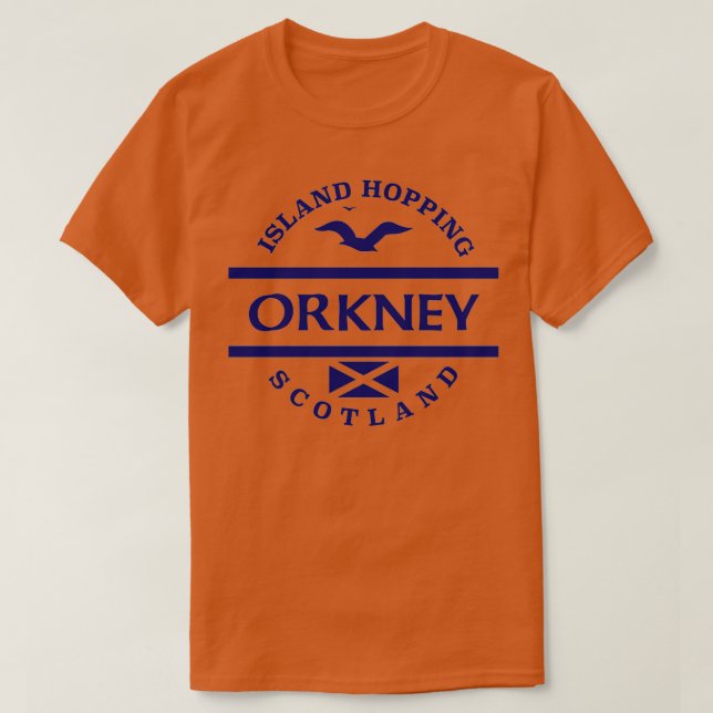 Camiseta Ilhas Orkney Scottish (Frente do Design)