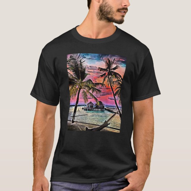 Camiseta Ilhas Paraíso Maldivas 1 (Frente)