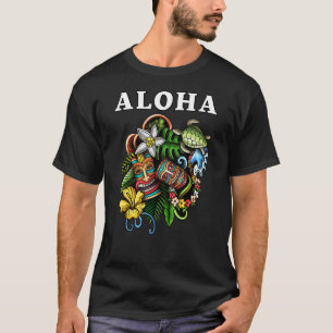 Camiseta Ilhas Tropicais Havaianas, Ilhas Hawaii, Souvenir