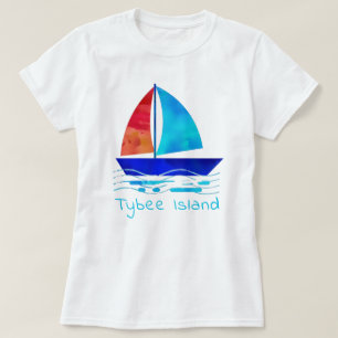 Camiseta Ilhas Tybee Georgia Vacation Watercolor