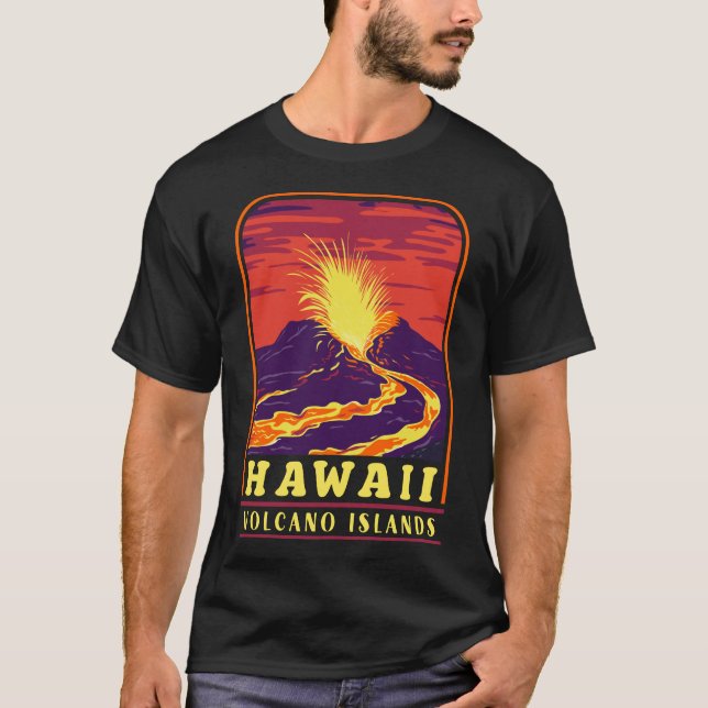 Camiseta Ilhas Vintage Souvenir Hawaii (Frente)