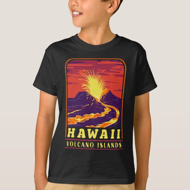 Camiseta Ilhas Vintage Souvenir Hawaii (Frente)