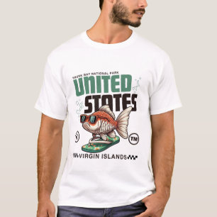 Camiseta Ilhas Virgens Americanas: Parque da Baía