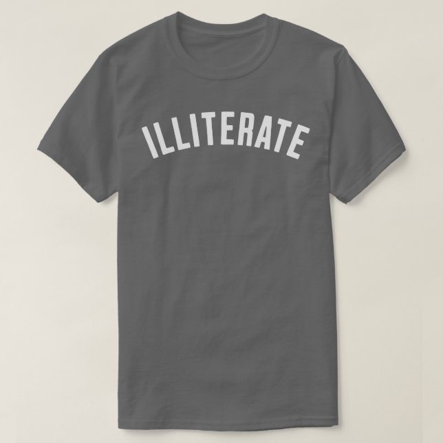 CAMISETA ILITERADO (Frente do Design)