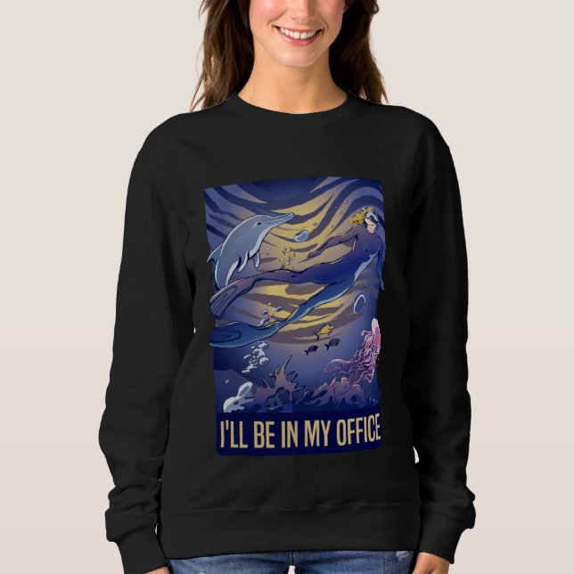 Camiseta I'll Be In My Office Scuba Diving Snorkeling Women (Frente)