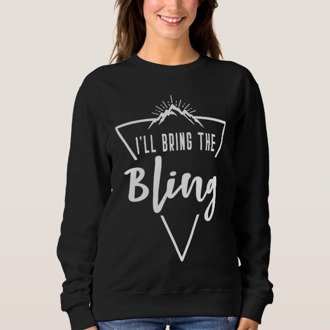 Camiseta Ill Bring The Bling  Cabin Camp Bridesmaid Bride B (Frente)