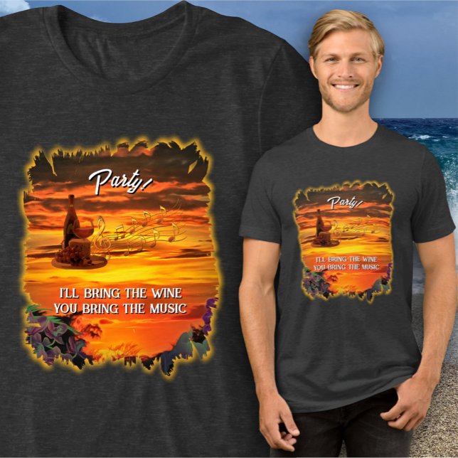 Camiseta I'll bring the wine Sunset 2584 (Criador carregado)