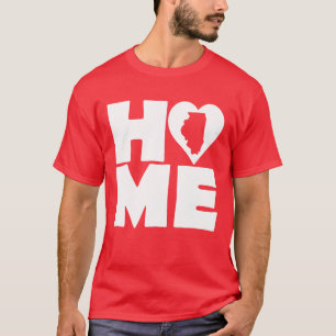 Camiseta Illinois Home Heart State Tees