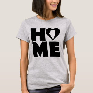 Camiseta Illinois Home Heart State Tees