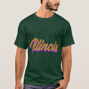 Camiseta Illinois IL Orgulho do Estado Americano Amor 1