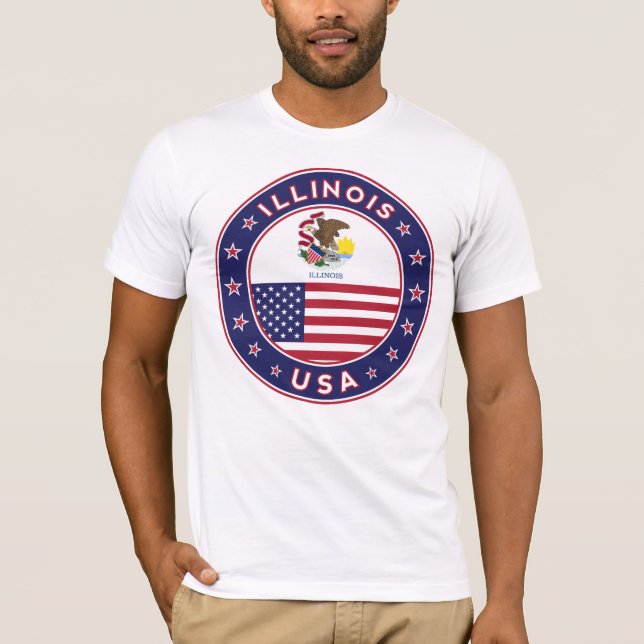 Camiseta Illinois, Illinois t-shirt, (Frente)