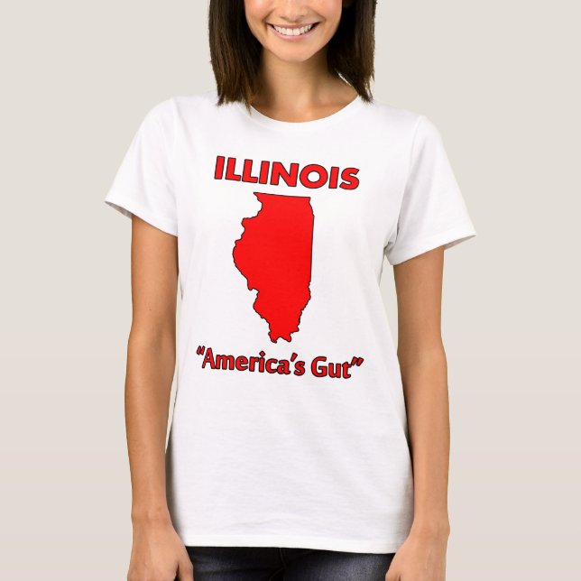 Camiseta Illinois - O Estômago da América (Frente)