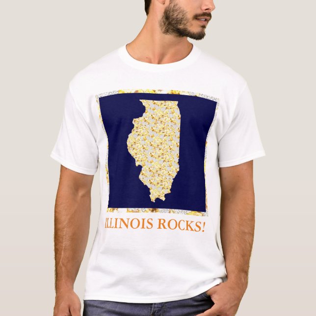 CAMISETA ILLINOIS ROCKS (Frente)