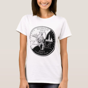 Camiseta Illinois State Faux Quarter