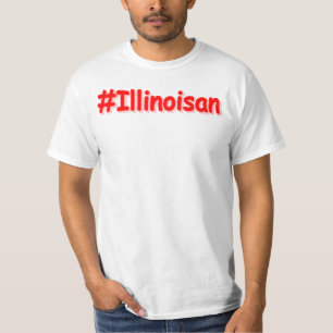 Camiseta "#Illinoisano " Design bonito. Comprar Agora