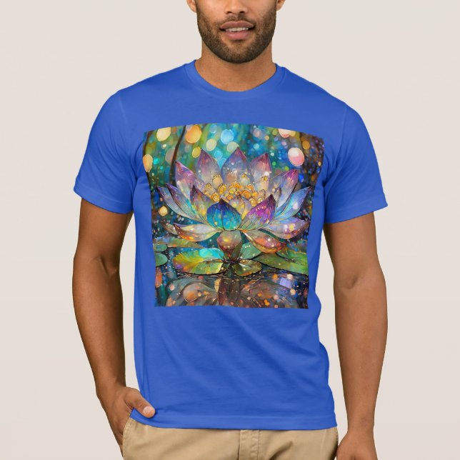 Camiseta Illuminated Blooming Lotus Flower (Frente)
