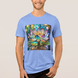 Camiseta Illuminated Blooming Lotus Flower