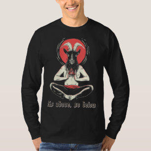 Camiseta Illuminati Baphomet Satanic Occult Sagrado Satânic