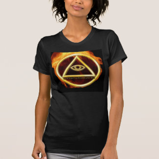 Camiseta Illuminati no fogo