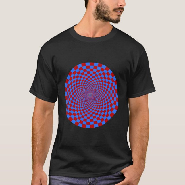 Camiseta Illusão Óptica de Coleta de Olhos 3 D (Frente)