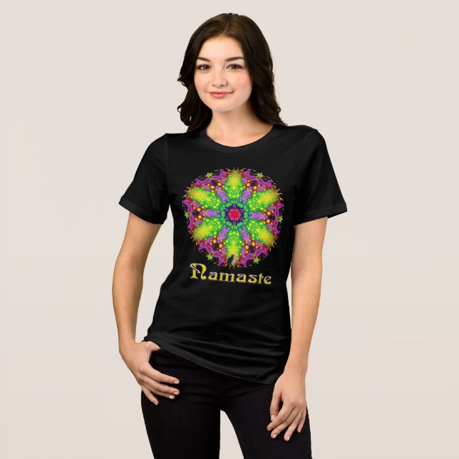 Camiseta Illusory Namaste Kaleidoscope (Frente Completa)