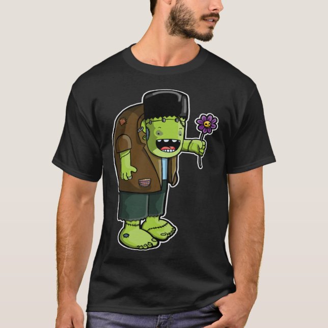 Camiseta Illustrated Frankenstein Original Character Graphi (Frente)