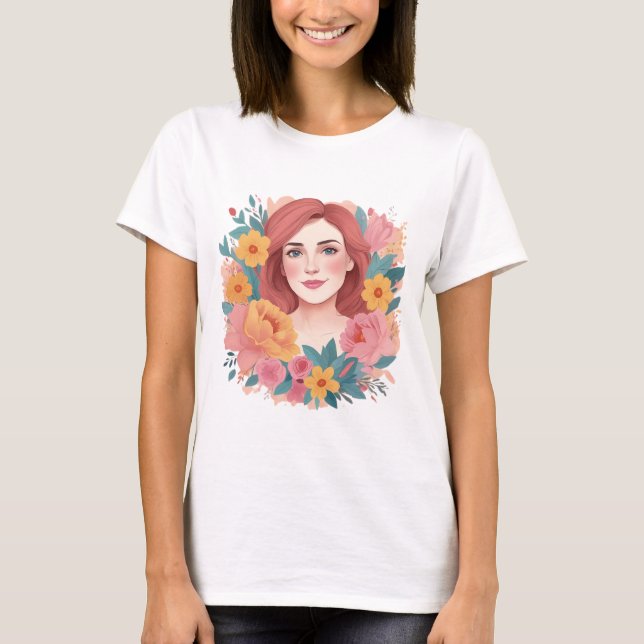 Camiseta Illustrator de dia de as mães (Frente)