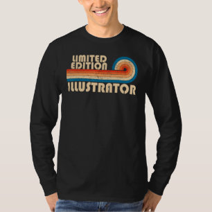 Camiseta ILLUSTRATOR Funny Job Profissão de Título de Anive