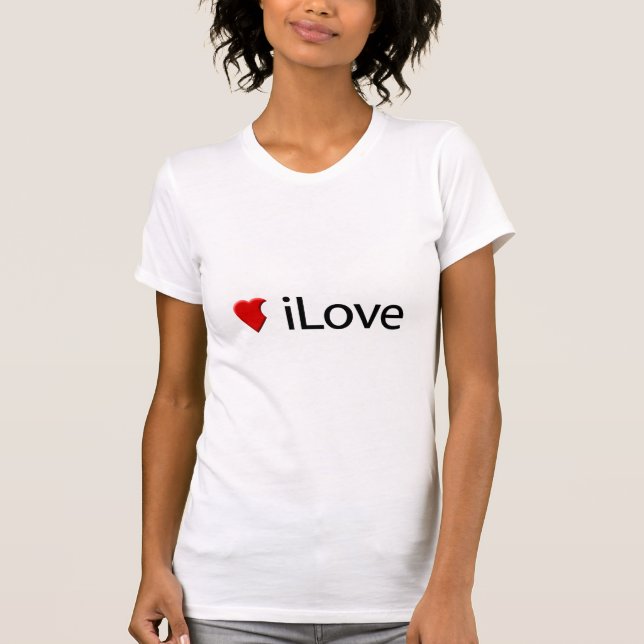 Camiseta iLove (paródia do amor de I) (Frente)