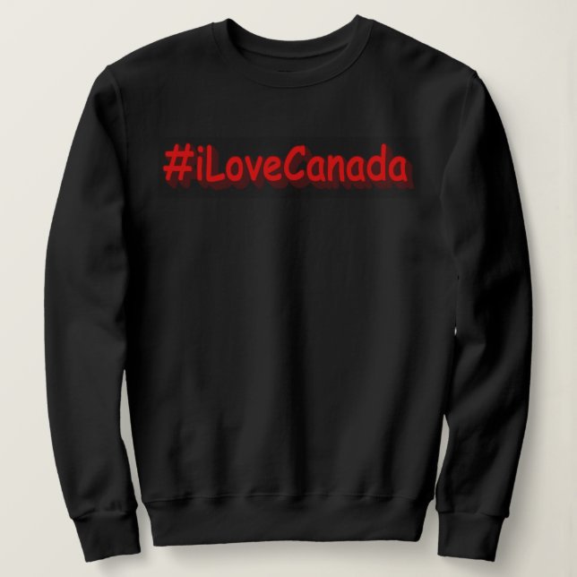 Camiseta "#iLoveCanada" Design bonito. Comprar Agora (Frente do Design)