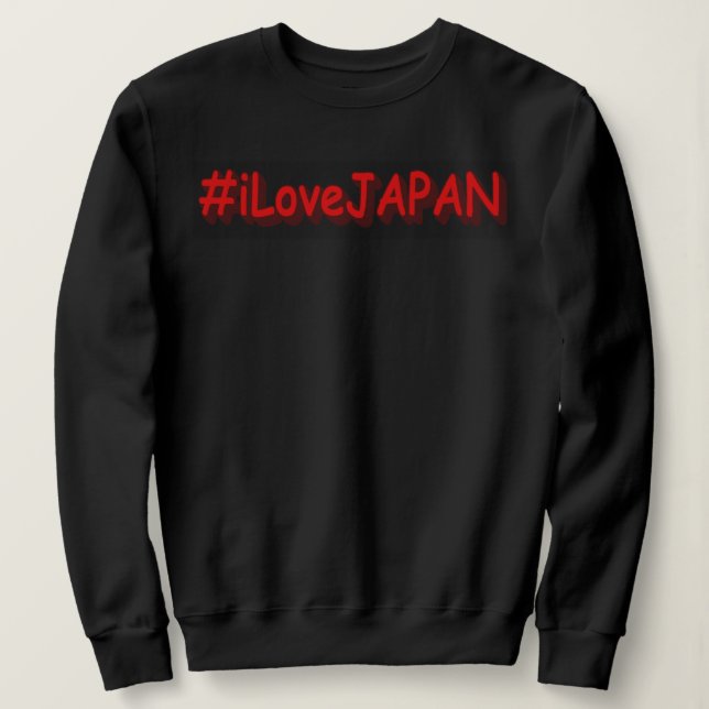 Camiseta "#iLoveJAPAN" Design bonito. Comprar Agora (Frente do Design)