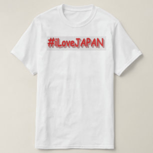 Camiseta "#iLoveJAPAN" Design bonito. Compre agora