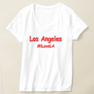 Camiseta "#iLoveLA" Design bonito. Comprar Agora