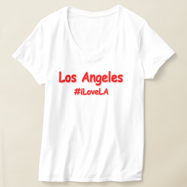 Camiseta "#iLoveLA" Design bonito. Comprar Agora (Postura )