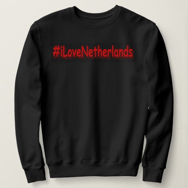 Camiseta "#iLoveNetherlands" Design bonito. Comprar Agora (Frente do Design)